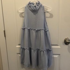 Pomander Place Blue Lightweight Gauze Morgan Dress